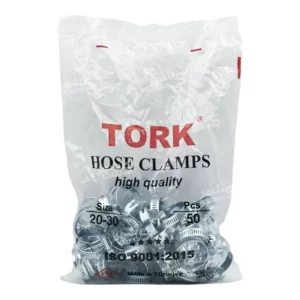 بست شلنگ فلزی سایز 20/30 میلیمتر پلوسی برند ترک (TORK)